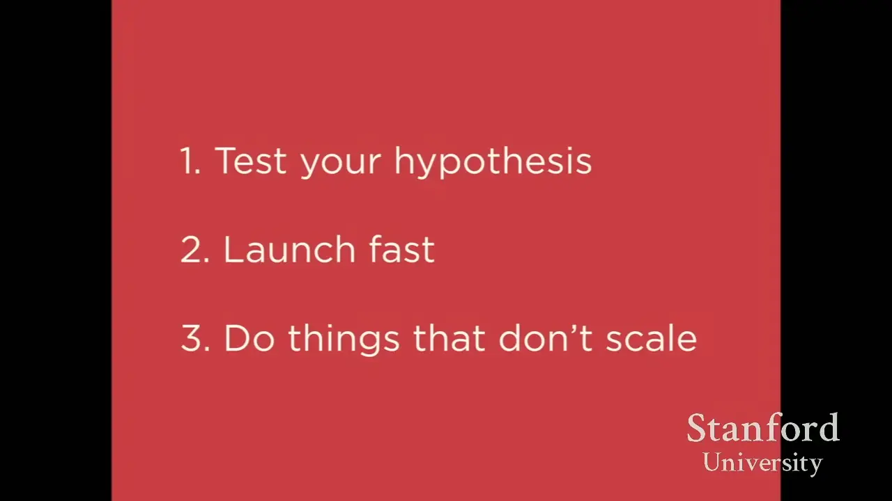 Lecture 8 - How to Get Started, Doing Things that Don't Scale, Press thumbnail